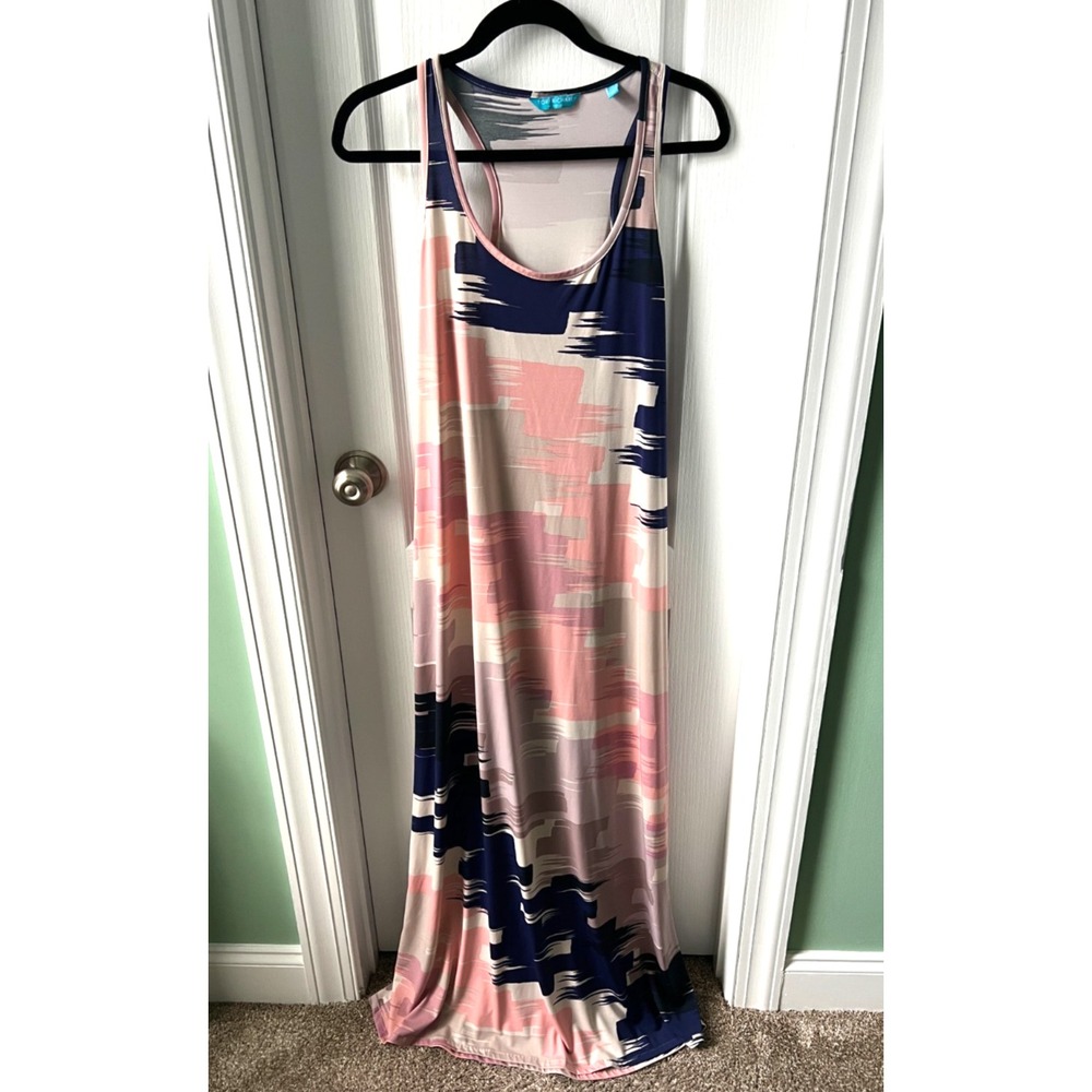Tori Richard Womens‎ Dress Multicolor Sleeveless Maxi Long Size XL
